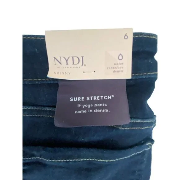 NWT NYDJ Ami Skinny Mabel Dark Wash Jean With Lift And Tuck Technology  6 - Picture 5 of 11